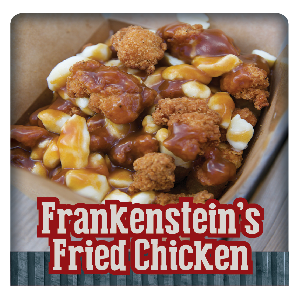 Frankenstein’s Fried Chicken with local beverages for kids and adults.